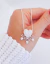 Colar feminino em prata 925 legítima pingente de três filhos duas meninas e um menino coração cravejado com zircônias - comprar online