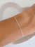 Pulseira feminina em prata 925 legítima veneziana V15 delicada com regulagem - comprar online