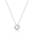 Imagem do Colar prata 925 ponto de luz zircônia cristal de 6mm 40cm + 5cm