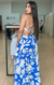 Vestido Larissa- Fundo Azul na internet