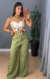 Calça Pantalona Josi - Verde Menta - comprar online