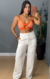 Cropped Tricot Marina - Laranja