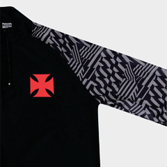 Blusão Vasco Treino Atletas 21/22 Kappa Masculino - Preto+Chumbo na internet
