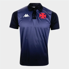 Camisa Polo Vasco da Gama Supporter 1898 Kappa Masculina - Preto