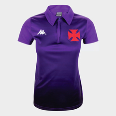 Camisa Polo Vasco da Gama Supporter Kappa Feminina - Roxo