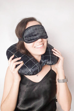 MÁSCARA PARA DORMIR TAPA OLHO ESTAMPA LINES