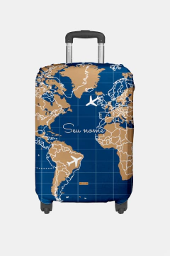 CAPA PARA MALA PERSONALIZADA COM NOME ESTAMPA TRAVEL - Signora | Estilo & Decor