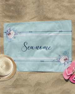 CANGA PAREÔ COM ESTAMPA BLUE MARINE - Signora | Estilo & Decor