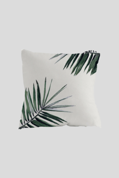 CAPA DE ALMOFADAS ESTAMPA FOLHAS TROPICAIS LOCALIZADAS - comprar online