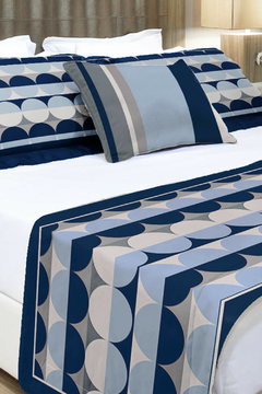 CAPA DE ALMOFADA RETANGULAR BAGUETE ESTAMPA POP NEUTRAL AZUL - comprar online