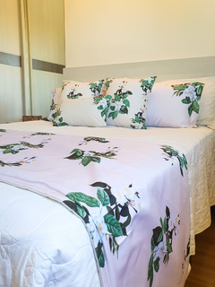 KIT CAMA 2 FRONHAS E 1 PESEIRA - TOQUE FLORAL
