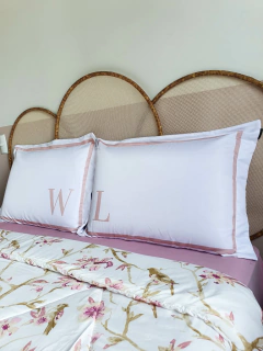 JOGO DE FRONHAS PERSONALIZADA COM INICIAIS - 2 PEÇAS - loja online