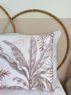 JOGO DE FRONHAS ESTAMPA RESORT - 2 PEÇAS - Signora Estilo e Decor 