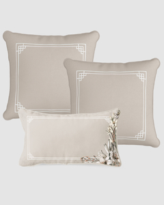 TRIO CAPA DE ALMOFADA ESTAMPA LILY