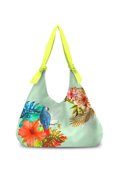 BOLSA SIENA ESTAMPA ARARA AZUL
