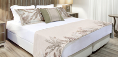 JOGO DE CAMA COM 3 PEÇAS - 2 FRONHAS E 1 PESEIRA ESTAMPA RESORT - comprar online