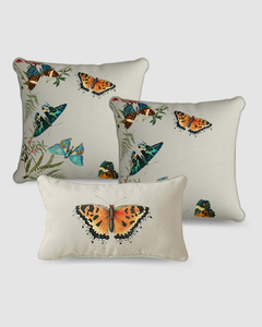 TRIO CAPA DE ALMOFADA ESTAMPA TROPICAL BLACK