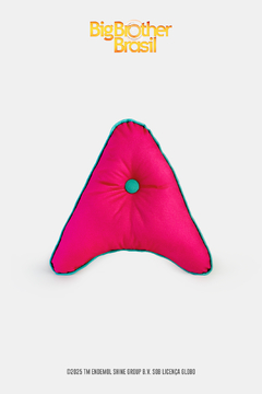 ALMOFADA BOOMERANG EM VELUDO OFICIAL BBB 25 ROSA PINK - comprar online