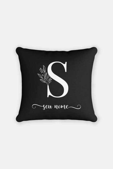 ALMOFADA 45X45 COM ENCHIMENTO PERSONALIZADA COM A INICIAL - comprar online