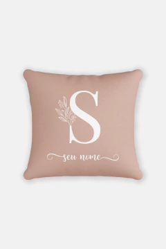 ALMOFADA 45X45 PERSONALIZADA COM INICIAL na internet
