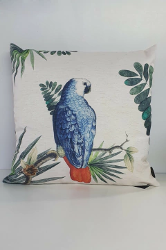 CAPA DE ALMOFADA ESTAMPA ARARA AZUL na internet