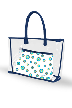 BOLSA FEMININA TRANSPARENTE ACOMPANHA NECESSAIRE INTERNA