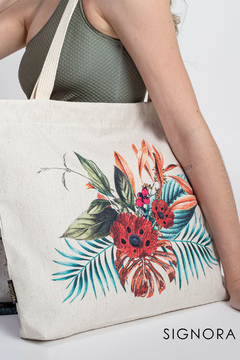 BOLSA FEMININA FLORENÇA ESTAMPA JARDIM - comprar online