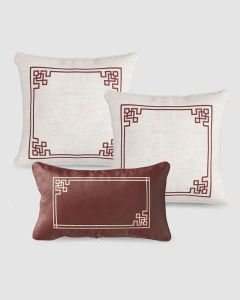 TRIO CAPA DE ALMOFADA ESTAMPA BOHO CHIC
