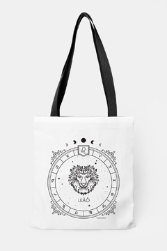 BOLSA DE OMBRO EM TECIDO ESTAMPA SIGNOS - Signora | Estilo & Decor