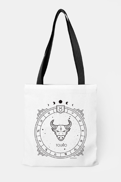 BOLSA DE OMBRO EM TECIDO ESTAMPA SIGNOS - Signora | Estilo & Decor