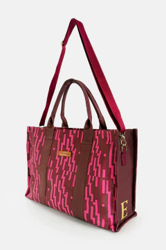 Imagem do BOLSA COM ALÇA DE MÃO E DE OMBRO PERSONALIZADA ESTAMPA GRAFIQUE