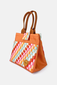 BOLSA TÉRMICA LANCHEIRA COM ALÇA DE MÃO ESTAMPA PIXEL - comprar online