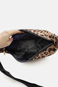 BOLSA TRANSVERSAL ALÇA REGULÁVEL PERSONALIZADA ESTAMPA ONÇA PINTADA - Signora Estilo e Decor 