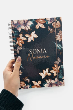 CADERNO PARA ANOTAÇÕES PERSONALIZADO CAPA DURA A5 COM ARAME ESTAMPA REQUINTE na internet