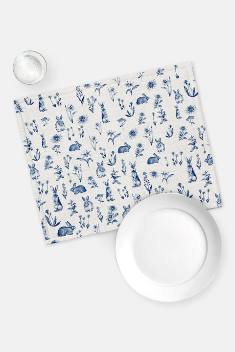 KIT JOGO AMERICANO ESTAMPA PÁSCOA - 2 PEÇAS