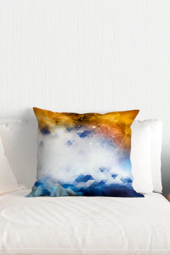 CAPA DE ALMOFADA 45X45 EM VELUDO ESTAMPA FRACTAL na internet