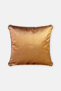 CAPA DE ALMOFADA COM VIÉS 45X45 EM VELUDO BRILHOSO PADRONAGEM OURO - comprar online