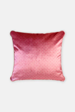 CAPA DE ALMOFADA COM VIÉS 45X45 EM VELUDO BRILHOSO PADRONAGEM ROSE - comprar online