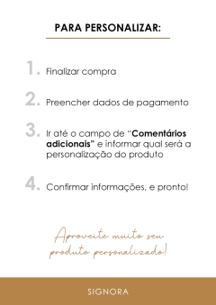BOLSA FIRENZE PERSONALIZADA ESTAMPA REQUINTE - Signora | Estilo & Decor