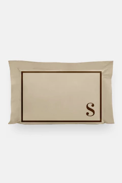 JOGO DE FRONHAS PERSONALIZADA COM INICIAIS - 2 PEÇAS