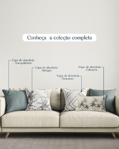 CAPA DE ALMOFADA ESTAMPA REFUGIO NATURAL - Signora | Estilo & Decor