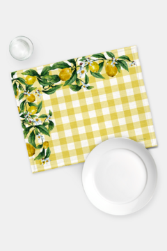 KIT JOGO AMERICANO ESTAMPA LIMONADA - 2 PEÇAS