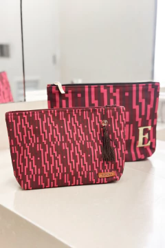 NECESSAIRE FEMININA DE TECIDO ESTAMPA GRAFIQUE - comprar online