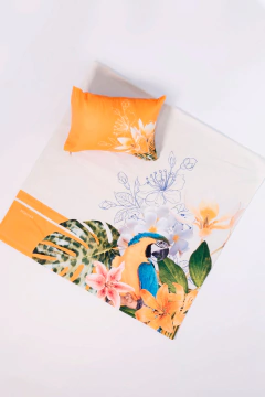 MINI TRAVESSEIRO DE PRAIA ESTAMPA FLORA - comprar online