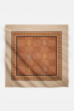 LENÇO FEMININO TECIDO TOQUE DE SEDA ESTAMPA CLÁSSICA na internet