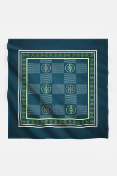 LENÇO FEMININO TECIDO TOQUE DE SEDA ESTAMPA CLÁSSICA - loja online