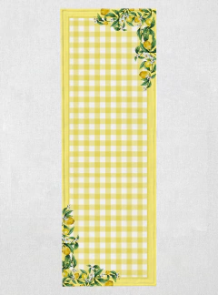 TRILHO DE MESA - CAMINHO DE MESA ESTAMPA LIMONADA na internet