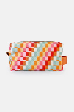 NECESSAIRE ESTOJO ORGANIZADORIMPERMEÁVEL ESTAMPA PIXEL PARA VIAJAR