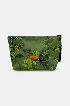 NECESSAIRE FEMININA EM TECIDO ESTAMPA BOTÂNICA - loja online
