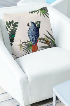 CAPA DE ALMOFADA ESTAMPA ARARA AZUL - Signora | Estilo & Decor